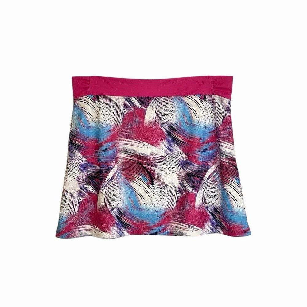 PGA Tour Womens Golf Skort Skirt Geometric Abstract Pink Blue XL bv - Picture 4 of 6